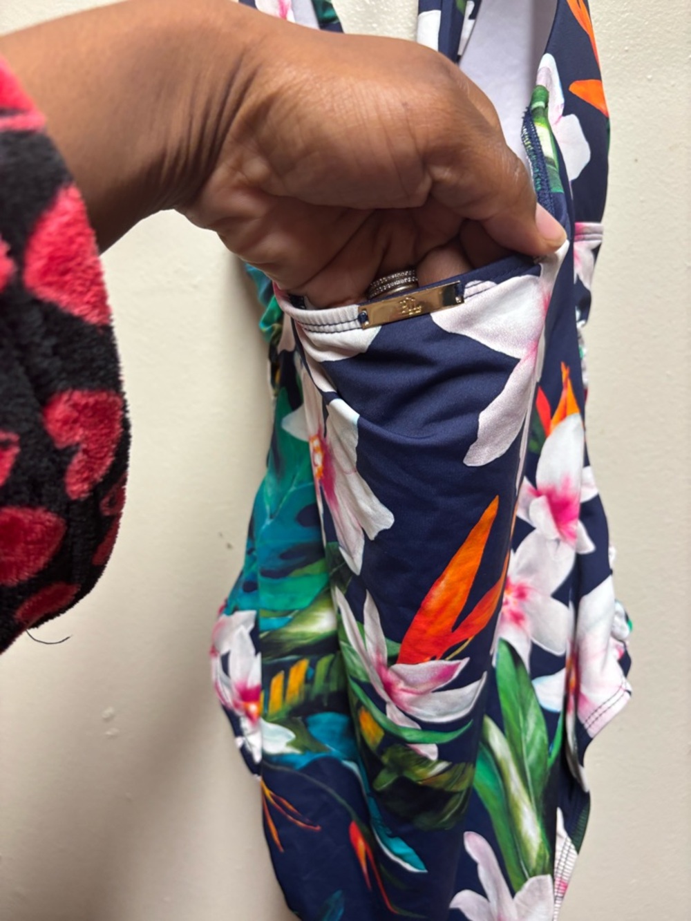 Lauren Ralph Lauren tummy control tropical print one piece size 6 - Picture 4 of 8